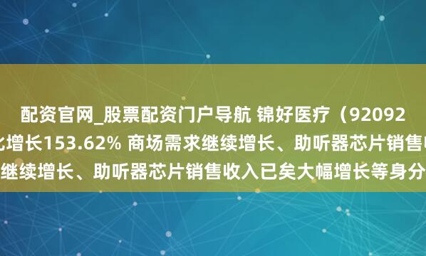 配资官网_股票配资门户导航 锦好医疗（920925）2025年净利润同比增长153.62% 商场需求继续增长、助听器芯片销售收入已矣大幅增长等身分所致